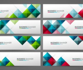Business color banner vector