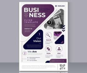 Business poster modern template for printing vector