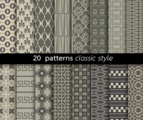 Classic style pattern vector