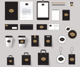 Coffee corporate brand design vector