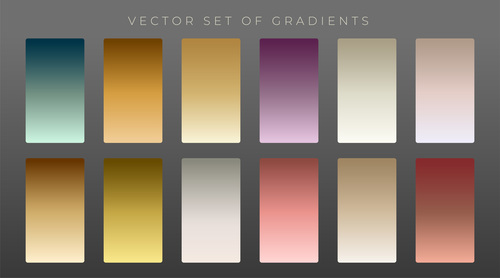 Collection premium vintage gradients vector