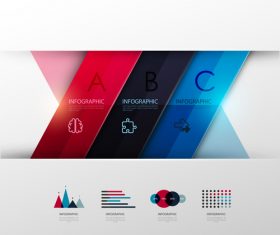 Color information design template vector