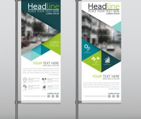 Colorful business vertical banner vector
