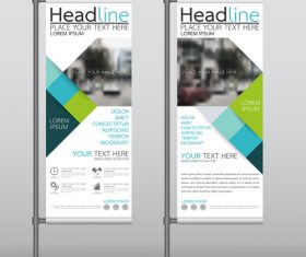Company promotion vertical banner vector