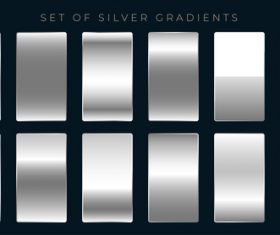 Conjunto platao platino gradientes vector