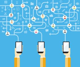 Contact cartoon illustration vector