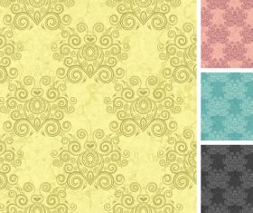 Damascus seamless pattern vector