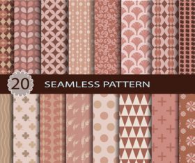 Decorative seamless pattern set background vector