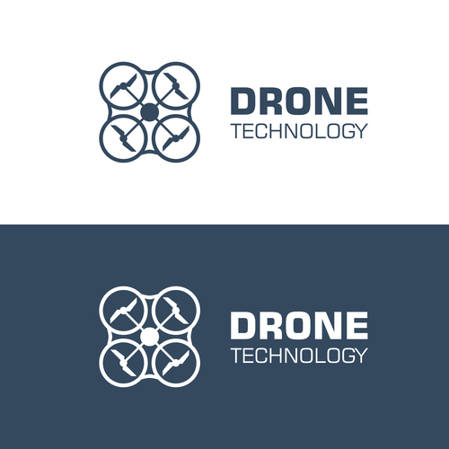 Drone logo banner vector