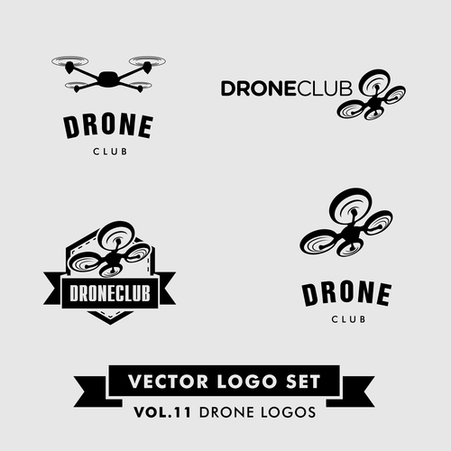 Drones logo vector