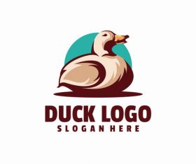 Duck logo vector