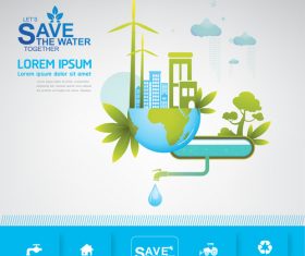 Ecology infographic vector