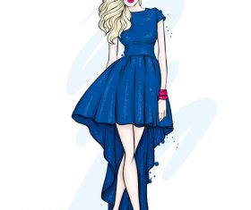 Elegant and fashionable women’s clothing and accessories vector