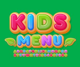 Enlightenment English teaching alphabet vector