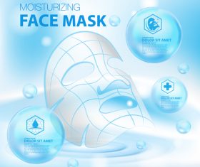 Face mask advertisement vector
