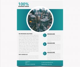 Flyer business vector