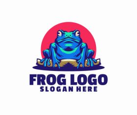 Frog logo vector