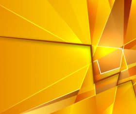 Gold geometric abstraction background vector