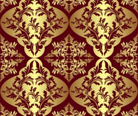Golden decorative pattern vector