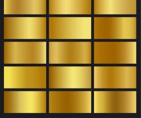 Golden gradient pack vector