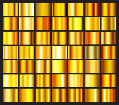 Golden gradients collectio vector