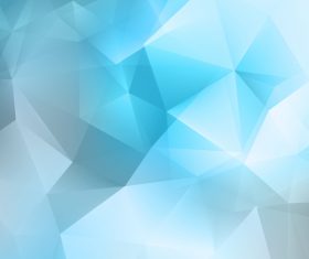 Gradient blue geometric abstract background vector