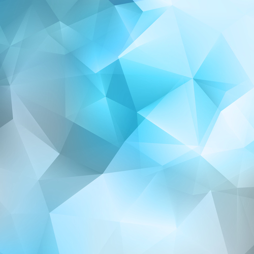 Gradient blue geometric abstract background vector