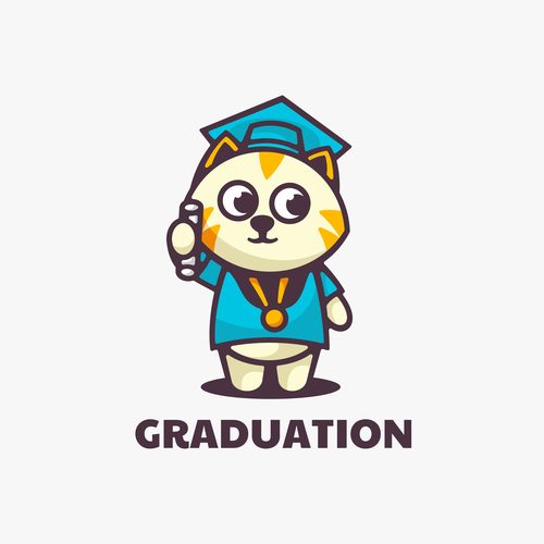 Graduation cartoon vector