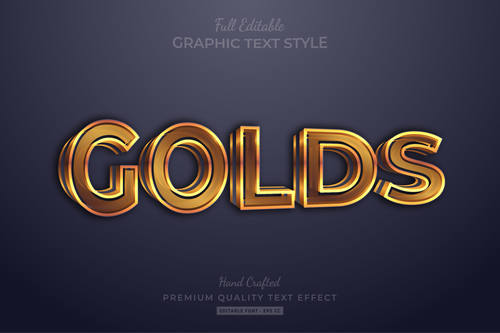 Graphic text style vector