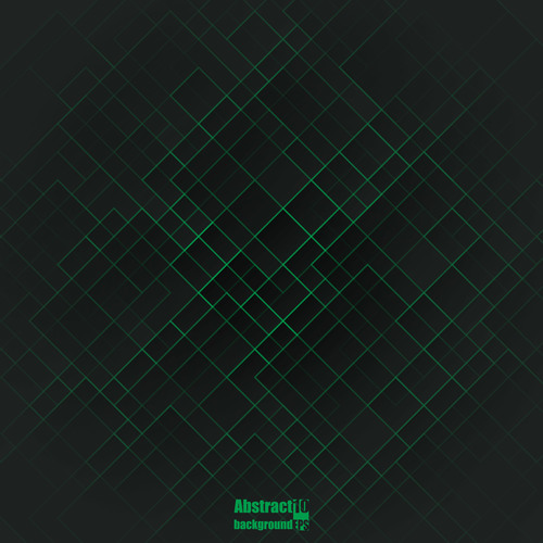 Green line background vector