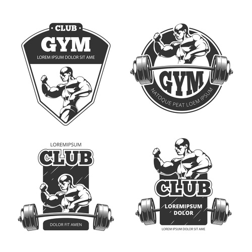 Gym emblem vector