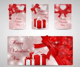 Happy Valentines day label design vector