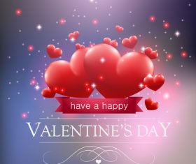 Heart shaped background valentine day vector