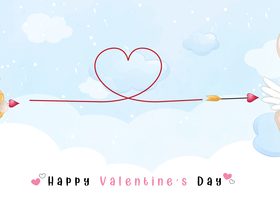 I love you Valentines Day theme greeting card vector