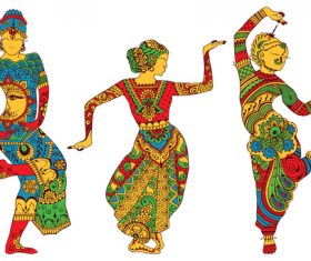 Indian dancer vector