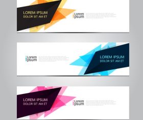 Irregular graphic banner vector