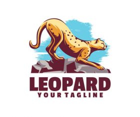 Leopard logo vector