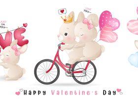 Love in the air Valentines Day confession theme greeting card vector