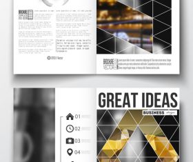 Magazine cover design template vector