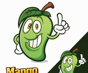 Mango mascot characters logo vector