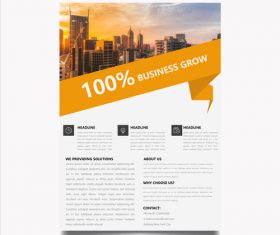 Marketing flyer vector