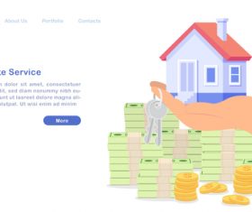 Mortgate service concept illustration vector