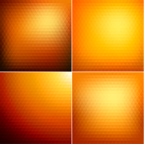 Orange gradient abstract background vector