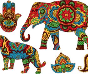 Ornament animal pattern vector