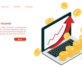 Passive income concept illustration vector