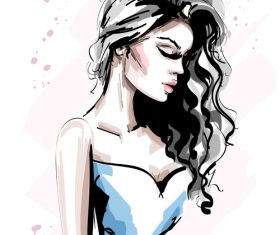 Personal style watercolor illustration vector