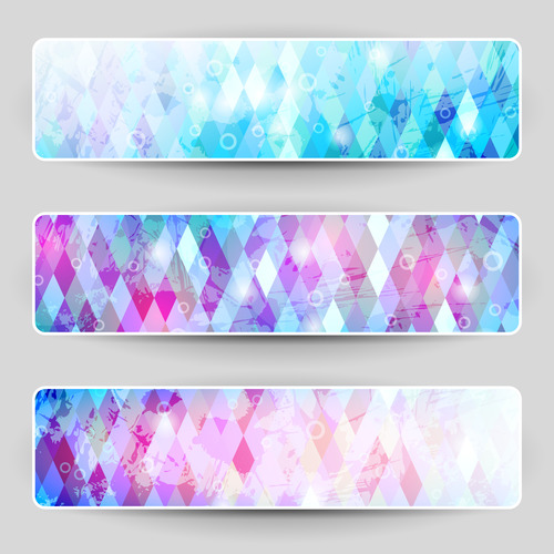 Pink and blue background banner vector