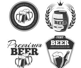 Premium beer emblem vector