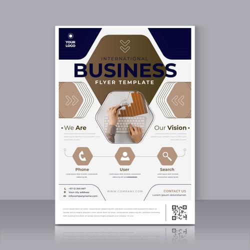 Print business poster vector