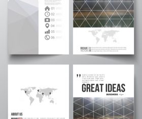 Product introduction cover design template vector